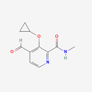 3-Cyclopropoxy-4-formyl-N-methylpicolinamide