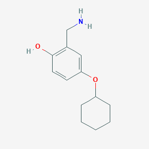 2-(Aminomethyl)-4-(cyclohexyloxy)phenol