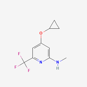 4-Cyclopropoxy-N-methyl-6-(trifluoromethyl)pyridin-2-amine