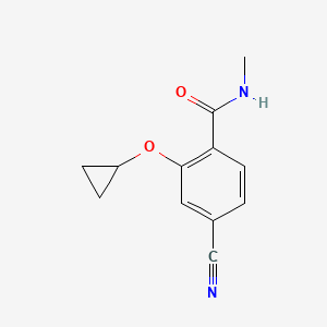 4-Cyano-2-cyclopropoxy-N-methylbenzamide