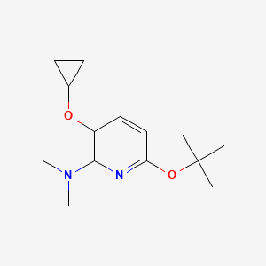 6-Tert-butoxy-3-cyclopropoxy-N,N-dimethylpyridin-2-amine