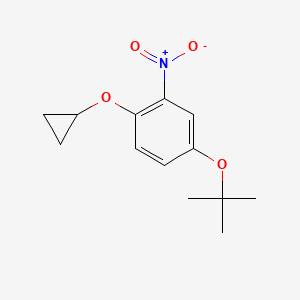 4-Tert-butoxy-1-cyclopropoxy-2-nitrobenzene