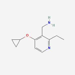 (4-Cyclopropoxy-2-ethylpyridin-3-YL)methanamine