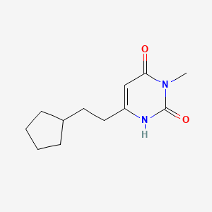 6-(2-Cyclopentylethyl)-3-methyl-1,2,3,4-tetrahydropyrimidine-2,4-dione