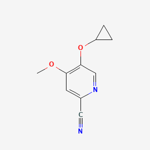 5-Cyclopropoxy-4-methoxypicolinonitrile