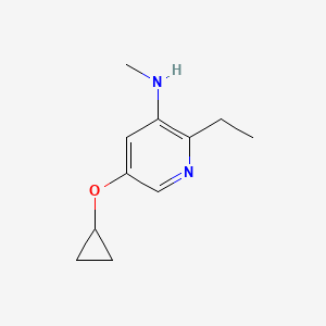 5-Cyclopropoxy-2-ethyl-N-methylpyridin-3-amine