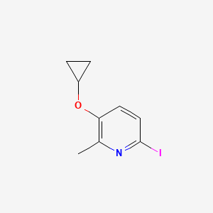 3-Cyclopropoxy-6-iodo-2-methylpyridine