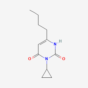 molecular formula C11H16N2O2 B1482828 6-Butyl-3-cyclopropyl-1,2,3,4-tetrahydropyrimidine-2,4-dione CAS No. 2098140-85-1