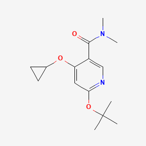 6-Tert-butoxy-4-cyclopropoxy-N,N-dimethylnicotinamide