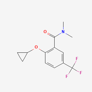 2-Cyclopropoxy-N,N-dimethyl-5-(trifluoromethyl)benzamide