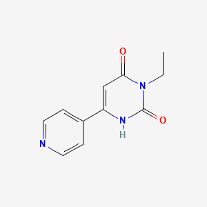 molecular formula C11H11N3O2 B1482831 3-Ethyl-6-(pyridin-4-yl)-1,2,3,4-tetrahydropyrimidine-2,4-dione CAS No. 2098036-48-5