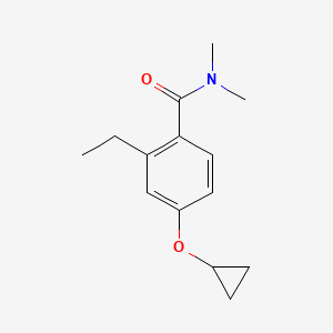 4-Cyclopropoxy-2-ethyl-N,N-dimethylbenzamide