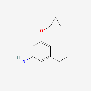 3-Cyclopropoxy-5-isopropyl-N-methylaniline