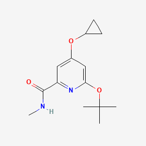 6-Tert-butoxy-4-cyclopropoxy-N-methylpicolinamide