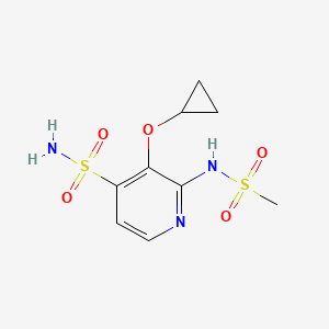 3-Cyclopropoxy-2-(methylsulfonamido)pyridine-4-sulfonamide