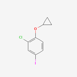 2-Chloro-1-cyclopropoxy-4-iodobenzene