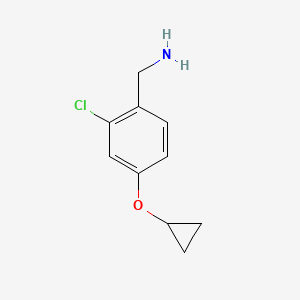 (2-Chloro-4-cyclopropoxyphenyl)methanamine