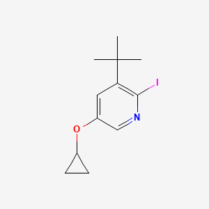 3-Tert-butyl-5-cyclopropoxy-2-iodopyridine