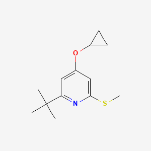 2-Tert-butyl-4-cyclopropoxy-6-(methylthio)pyridine