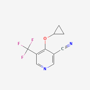 4-Cyclopropoxy-5-(trifluoromethyl)nicotinonitrile