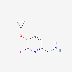 (5-Cyclopropoxy-6-fluoropyridin-2-YL)methanamine