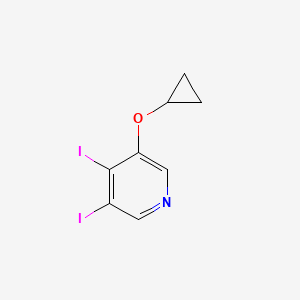 3-Cyclopropoxy-4,5-diiodopyridine