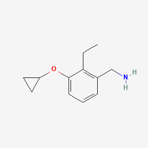 (3-Cyclopropoxy-2-ethylphenyl)methanamine