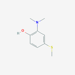 2-(Dimethylamino)-4-(methylthio)phenol