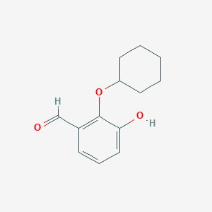 2-(Cyclohexyloxy)-3-hydroxybenzaldehyde