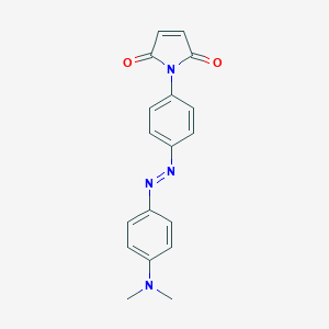 molecular formula C18H16N4O2 B148285 4-二甲氨基苯偶氮苯基-4'-马来酰亚胺 CAS No. 87963-80-2