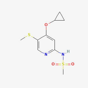 N-(4-Cyclopropoxy-5-(methylthio)pyridin-2-YL)methanesulfonamide