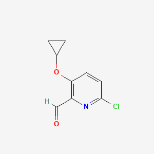 6-Chloro-3-cyclopropoxypicolinaldehyde