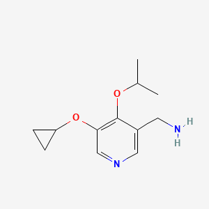 (5-Cyclopropoxy-4-isopropoxypyridin-3-YL)methanamine