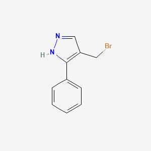 molecular formula C10H9BrN2 B1482860 4-(bromomethyl)-3-phenyl-1H-pyrazole CAS No. 2092530-59-9