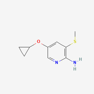 5-Cyclopropoxy-3-(methylthio)pyridin-2-amine