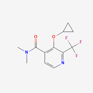 3-Cyclopropoxy-N,N-dimethyl-2-(trifluoromethyl)isonicotinamide