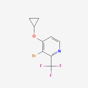 3-Bromo-4-cyclopropoxy-2-(trifluoromethyl)pyridine