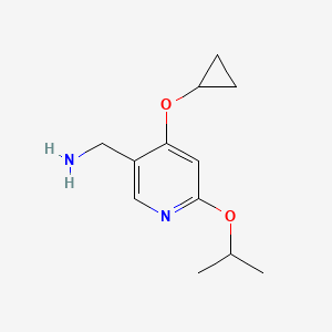 (4-Cyclopropoxy-6-isopropoxypyridin-3-YL)methanamine