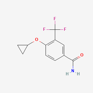 4-Cyclopropoxy-3-(trifluoromethyl)benzamide