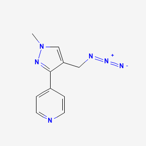 molecular formula C10H10N6 B1482866 4-(4-(azidomethyl)-1-methyl-1H-pyrazol-3-yl)pyridine CAS No. 2097986-10-0