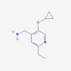 (5-Cyclopropoxy-2-ethylpyridin-4-YL)methanamine