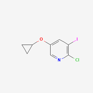 2-Chloro-5-cyclopropoxy-3-iodopyridine