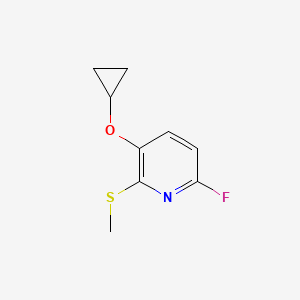 3-Cyclopropoxy-6-fluoro-2-(methylthio)pyridine