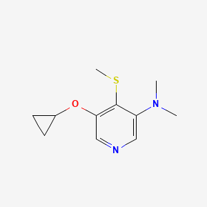 5-Cyclopropoxy-N,N-dimethyl-4-(methylthio)pyridin-3-amine