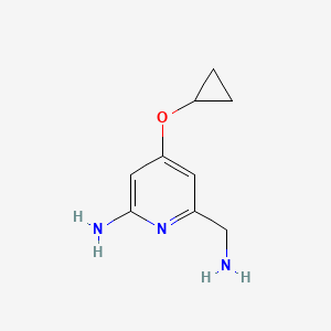 6-(Aminomethyl)-4-cyclopropoxypyridin-2-amine