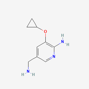 5-(Aminomethyl)-3-cyclopropoxypyridin-2-amine