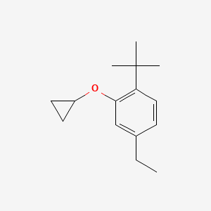 1-Tert-butyl-2-cyclopropoxy-4-ethylbenzene