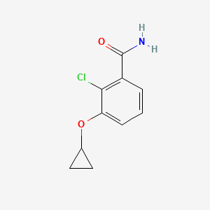 2-Chloro-3-cyclopropoxybenzamide