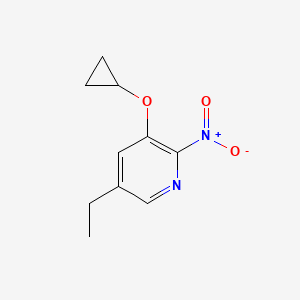 3-Cyclopropoxy-5-ethyl-2-nitropyridine