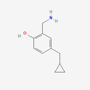 2-(Aminomethyl)-4-(cyclopropylmethyl)phenol